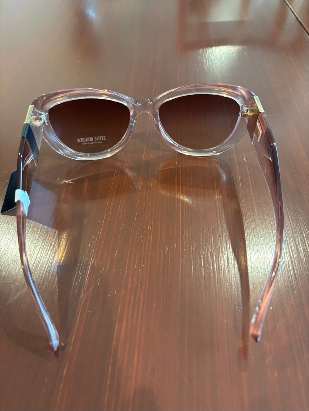 Steve Madden 100% UV protection,rose gold tortoise shell,Cat 2,gradient lens